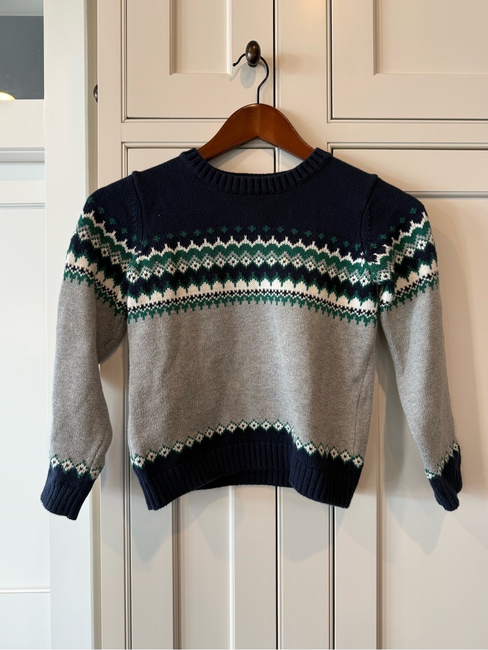 Janie and Jack Navy Knit Pullover - Picture 1 of 3
